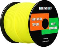 werewolves 700lb paracord: type iii 7 strand 100% nylon with 700 lb tensile strength - high-quality parachute cord spool логотип