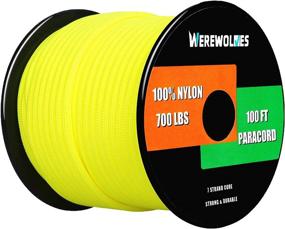 img 4 attached to WEREWOLVES 700lb Paracord: Type III 7 Strand 100% Nylon with 700 lb Tensile Strength - High-Quality Parachute Cord Spool