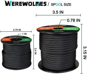 img 1 attached to WEREWOLVES 700lb Paracord: Type III 7 Strand 100% Nylon with 700 lb Tensile Strength - High-Quality Parachute Cord Spool