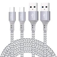 💡 высокоскоростной 10-футовый кабель зарядки usb c 2-пак для samsung galaxy a20 a21 a01 a32 a42 5g s9 plus s9+, tab a 10.1 8.0 2019/10.5 2018, tab s6 s5e s4 s3, a20e a20s, a30 a30s, m31 m21 m30 m30s, быстрая проводная зарядка логотип