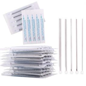 img 4 attached to 💉 Ear Nose Piercing Needles - Individualized Package for Piercing Needle Supplies - TC Mix 12g, 14g, 16g, 18g, 20g - Piercing Kit (50 MIX)