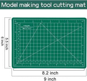 img 3 attached to 🎨 Мат для рукоделия самовосстанавливающийся 6x8 дюймов (размер A5): небольшой режущий материал для шитья для поверточной ткани, идеальный для детей, любителей рукоделия и творчества DIY.
