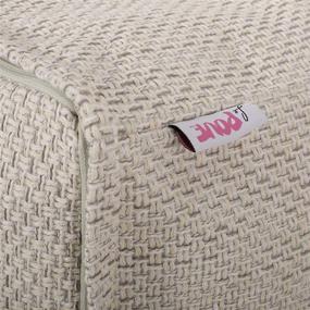 img 1 attached to 🪑 Ivory Fannie Fabric Pouf by Christopher Knight Home: Stylish and Comfy Seating Solution