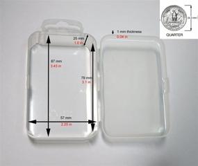 img 2 attached to Clear Plastic Box with Hinged Lid - Set of 12 Boxes for Small Parts, Crafts, Beads, Jewelry, and Watch Parts - Maymom