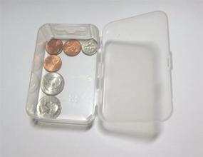 img 1 attached to Clear Plastic Box with Hinged Lid - Set of 12 Boxes for Small Parts, Crafts, Beads, Jewelry, and Watch Parts - Maymom