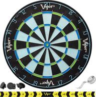 🎯 viper chroma tournament bristle steel tip dartboard set with staple-free bullseye, triangular spider wire for minimal bounce outs, premium sisal for high durability and self-healing логотип