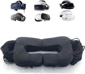 img 4 attached to Защитные вкладыши для глаз VR 50 штук для Oculus/HTC/Gear VR, защита от инфекций глаз (черные одноразовые маски)