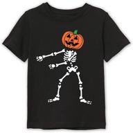 🎃 besserbay unisex kid's funny halloween pumpkin face t-shirt: spooky style for ages 3-12 logo