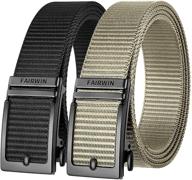 👖 ratchet adjustable designer western men's belts by fairwin - enhancing your accessories game logo