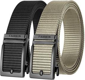 img 4 attached to 👖 Ratchet Adjustable Designer Western Men's Belts by Fairwin - Enhancing Your Accessories Game