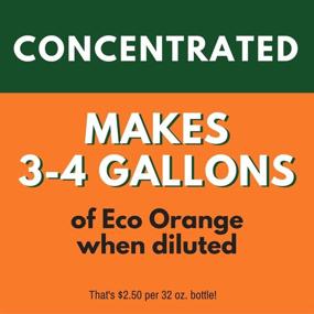 img 2 attached to 🍊 Eco Orange 32-Ounce Concentrate: Powerful All-Natural Orange-Based Cleaner, Makes 3-4 Gallons After Dilution, Safe for Family and Pets