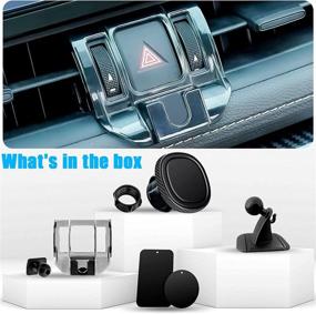 img 3 attached to 📱 Mengfly Car Phone Holder: Best Air Vent Phone Mount for Toyota RAV4 2019-2021 (XLE Premium AWD/Adventure/XSE Hybrid/Limited Hybrid)