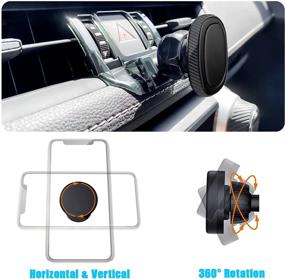 img 1 attached to 📱 Mengfly Car Phone Holder: Best Air Vent Phone Mount for Toyota RAV4 2019-2021 (XLE Premium AWD/Adventure/XSE Hybrid/Limited Hybrid)