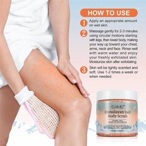 img 2 attached to 🧖 Himalayan Salt Body Scrub - Enriched with Collagen and Stem Cells - Natural Exfoliating Scrub & Face and Body Polish for Moisturized Skin, Acne Treatment, Cellulite Reduction, Scar & Wrinkle Reduction, Stretch Mark Prevention, Dry Feet Relief - Perfect Gift Idea