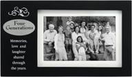 🖼️ malden international designs 4 generations with verse plaque picture frame, 4x6, black - enhanced seo логотип