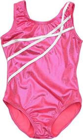 img 2 attached to 🌟 Glimmer and Glow: Wah Na Girls Sparkle Dancing Gymnastics Leotards