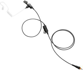 img 1 attached to 🎧 Commountain Single Wire Earpiece for Motorola Radios: CLP1010 CLP1040 CLP1060, In-Line PTT, Reinforced Cable, Acoustic Tube Surveillance Headset - Replacement for HKLN4487 & HKLN4603