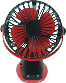 img 4 attached to 💨 Convenient Rechargeable USB Desk Fan: Clip on Mini 4000mAh, 4 Modes 360 Degree Rotating - Ideal for Baby Strollers, Home, Office, Bedroom, and Travel