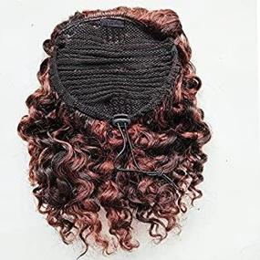 img 1 attached to Curly Closure Ponytail Drawstring Extension