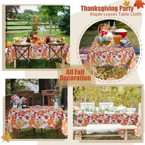 img 3 attached to Waterproof Polyester Rectangle Thanksgiving Tablecloth