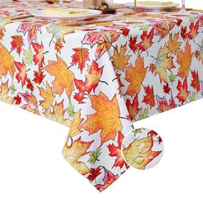 img 4 attached to Waterproof Polyester Rectangle Thanksgiving Tablecloth