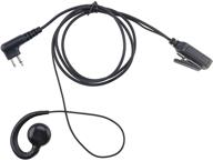 📞 ks k-storm cls1110 walkie talkie earpiece headset: enhanced communication for motorola cp200, rdm2070d, cls1413, hkln4604 radios - pu material, black logo