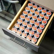 convenient keurig kcup pod holder: organize 40 pods with our high-density foam k-cup drawer organizer, perfect for office and kitchen storage логотип