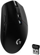 logitech g305 lightspeed wireless gaming mouse: hero 12k sensor, 12,000 dpi, lightweight design, 6 programmable buttons, 250h battery life, on-board memory - black (pc/mac) logo