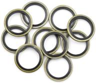 🔧 x autohaux 10pcs engine oil drain plug gaskets 18mm id. 25mm od. for cars - pack of 10 logo