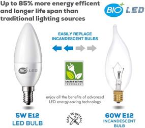 img 1 attached to 💡 Bright White 5000K LED Bulb, Energy Efficient 60W Equivalent