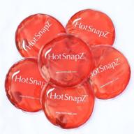 🔥 hotsnapz reusable hand warmers: 4" round instant heat packs for long-lasting warmth logo