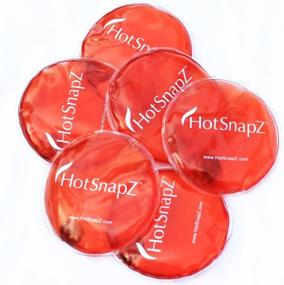 img 2 attached to 🔥 HotSnapZ Reusable Hand Warmers: 4" Round Instant Heat Packs for Long-lasting Warmth