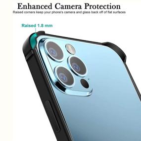 img 2 attached to 📱 Premium Aluminum Frame Metal Bumper Hard Case Cover for iPhone 13 Mini - Slim & Durable Protection with Raised Edges - Black (5.4 inch)