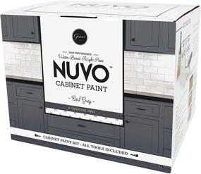 img 4 attached to 🔲 Возродите свои шкафы с помощью комплекта Nuvo Cabinet Makeover в элегантном оттенке "Утонченный Серый Графский