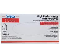 🧤 high performance nitrile gloves by sysco - xl size, powder free | 100 gloves/box logo