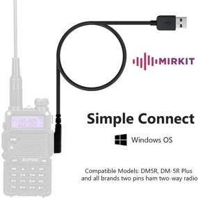 img 1 attached to 🔌 Baofeng DM-5R Original Programming Cable for DM-860 Tier II DMR, DM-5RPlus, RD-5R, DM-8HX, 7r - Mirkit Edition Accessories