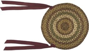 img 3 attached to 🌿 ВHC Brands Tea Cabin Jute Набор из 6 стульев: Рустикальный плетеный дизайн в моховой зелени и темно-красном цвете.