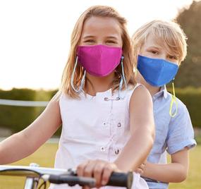 img 2 attached to 👧 Adjustable Kids Cloth Face Masks: Occupational Health & Safety Products and Personal Protective Equipment for Children