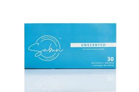 img 1 attached to SABUN CO. Flushable Wet Wipes [30 Individually Wrapped Single Packs] - Unscented Travel Wipes with Vitamin E, Alcohol-Free, Paraben-Free, Cruelty-Free, On-The-Go Flushable Wipes