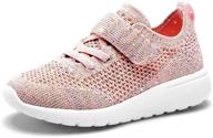 👟 girls' lightweight athletic sneakers - ideal for running and sports logo