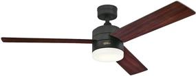 img 3 attached to 🏞️ Westinghouse Lighting Alta Vista 52-Inch Matte Black Ceiling Fan, Dimmable LED Light Kit with Opal Frosted Glass, Remote Control Included