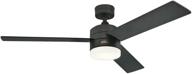 🏞️ westinghouse lighting alta vista 52-inch matte black ceiling fan, dimmable led light kit with opal frosted glass, remote control included логотип