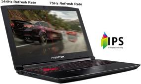 img 3 attached to 🎮 Ноутбук для геймеров Acer Predator Helios 300, 15,6" FHD IPS с частотой обновления 144 Гц, Intel Core i7-8750H, GeForce GTX 1060 6 ГБ, 16 ГБ DDR4, 256 ГБ NVMe SSD, металлические вентиляторы Aeroblade PH315-51-78NP