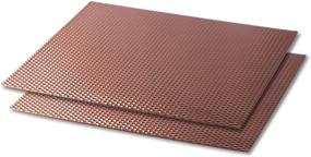 img 4 attached to 🔶 Copper Counter/Table Protector Mat - 17" x 20" - Pack of 2