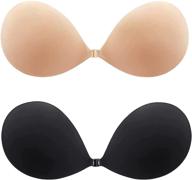 adhesive invisible strapless reusable backless women's clothing for lingerie, sleep & lounge logo