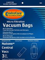 enhance cleaning efficiency with envirocare replacement micro filtration vacuum bags for nutone central vacuums 3 pack логотип