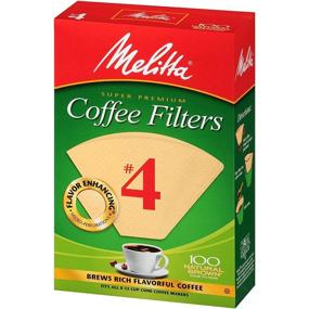 img 3 attached to ☕️ 2 Packs of Melitta #4 Natural Brown Coffee Filters - 100 Filters per Pack