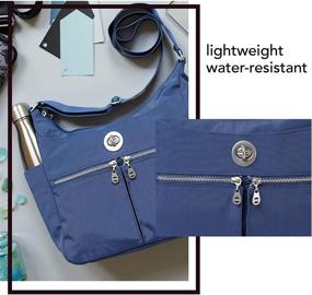 img 2 attached to 👜 Стильно и безопасно: Baggallini Bristol RFID Crossbody для женщин - черные сумки, кошельки и хобо-сумки