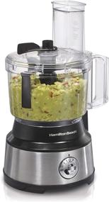 img 4 attached to 🍲 Hamilton Beach Food Processor & Vegetable Chopper - 10 Cup Capacity, Stainless Steel Blades, Bowl Scraper