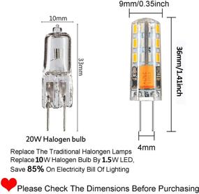 img 3 attached to 🔆 High Quality Non-Dimmable 2800-3200K Halogen Replacement